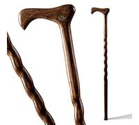 Brazos Walking Cane for Men and Women Handcrafted of Lightweight Wood and made in the USA, Brown Oak, 37 Inches