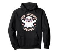 BRB Avoiding People Ghost Expression Pullover Hoodie
