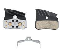 BRBX N04C Metal Pad Aly/Ss Back W/ Fin Black/ Silver one size