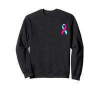 BRCA Awareness Breast Cancer teal and Pink Ribbon Sweatshirt