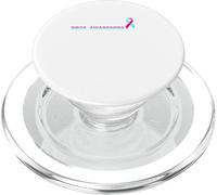 BRCA Awareness Breast Cancer Warrior Pink Ribbon PopSockets PopGrip for MagSafe