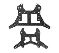 BRCatWPark Carbon Fibre Shock Tower Upgrades Part for Arrma 1/8 Kraton 6S BLX Outcast 6S BLX Notorious 6S BLX,Front & Rear RC Shock Mounts Hop-Up