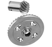 BRCatWPark Front Rear 39T Main Diff Gear & 12T Main Input Gear Upgrades Part for 1/5 Kraton 8s BLX/Outcast 8s BLX(EXB),RC Steel Metal 39/12T Spiral Front Rear Main Diff Gear Set,#ARA310911+ARA310912