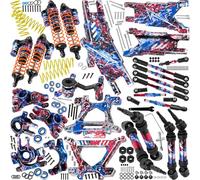 BRCatWPark RC Aluminium Upgrades Part for 1/10 Slash Rustler Stampede 4X4 VXL BL-2s Hoss 4WD VXL,Arm,Shock,Drive Shaft,Caster Block,Steering Blocks,Stub Axle Carriers,Steering,Links,Tower,Colorful