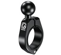 BRCOVAN 1'' Ball Medium Bar Mount, Aluminum Alloy Clamp Base, Fit for Round Rails 1.26'' / 1.375'' / 1.5'' / 1.65'' in Diameter, Compatible with RAM Mounts B Size 1 Inch Ball Double Socket Arm