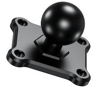 BRCOVAN 1'' Ball Mount Base with Aluminum Alloy 4-Hole AMPS Square Plate & 1'' TPU Ball Adapter Compatible with RAM Mounts B Size 1 Inch Ball Double Socket Arm