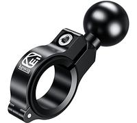 BRCOVAN Aluminum Alloy 1'' Ball Handlebar Mount Base for Rails 0.5'' to 1.26'' in Diameter, Compatible with RAM Mounts 1 Inch Ball Socket Arm & Motorcycle Bike Phone Mount Holder