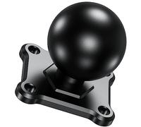 BRCOVAN Aluminum Alloy 4-Hole AMPS Square Plate Base Mount with 1.5'' TPU Ball Adapter Compatible with RAM Mounts C Size Double Socket Arm, CNC Machining, iii Grade Hard Anodized Surface