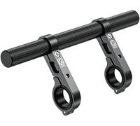 BRCOVAN Carbon Fiber Handlebar Extender Extensions with Alumiunm Alloy Clamp Mounting Base Fit on 0.875'' / 1'' / 1.125'' / 1.26'' Handlebars Cross Bars for Bike Bicycle Motorcycle Scooter