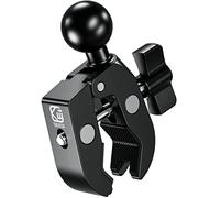 BRCOVAN KWG-C9 Aluminum Alloy 1inch Ball Handlebar Clamp Mount Base for Rails 0.5inch to 2inch in Diameter,Compatible with RAM Mounts B Size 1inch Ball Double Socket Arm & Bike Motorcycle Phone