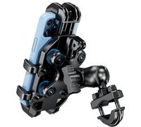 BRCOVAN Motorcycle Phone Mount Holder with Vibration Dampener, Anti-Shake Handlebar Cellphone Cradle for Bike Bicycle Scooter ATV, Adjustable Fit 5.4-6.9'' Smartphone