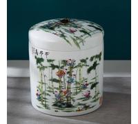 BRCYKRWY Ceramic Rice Storage Containe,Ceramic Containers With Lids For Food 10kg,Grain Tea Storage Ceramic Container,Home Coffee Storage Box Chinese Style Food Storage Jars For Cereal,Flour,Sugar,Cof