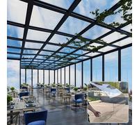 BRCYKRWY Polycarbonate Roofing Sheet Outdoor Clear,1mmLightweight Clear Plastic Sheet PC Transparent Durable Panel,Polycarbonate Greenhouse Panels,cuts easily Suitable for patios,partitions,awnings,et