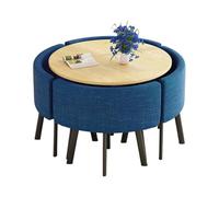 BRCYKRWY Round Conference Table,Office table and Chair Set,table and Chair Set,Kitchen Round Chairs Set of 4,Modern Furniture Combination,for Kitchen,Dinning Room