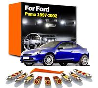 BRDCVGQP 8Pcs LED Interior Map Dome Light Number Plate Bulbs Kit, For Ford Puma 1997 1998 1999 2000 2001 2002 Car Accessories