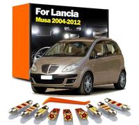 BRDCVGQP 8Pcs LED Interior Map Dome Trunk Light Car Bulbs Kit, For Lancia Musa 2004 2005 2006 2007 2008 2009 2010 2011 2012 Accessories