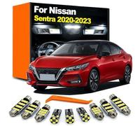 BRDCVGQP 9Pcs LED Bulb Interior Dome Trunk Reading Light Kit, For Sentra B18 2020 2021 2022 2023 License Plate Lamp