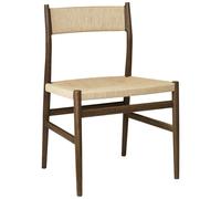 Brdr. Krüger - Arv Chair With Woven Seat / Back, Fumed Oak - Natural