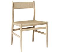 Brdr. Krüger - Arv Chair With Woven Seat / Back, White Pigmented Oak - White Pigmented Oak
