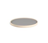 Brdr. Krüger Bølling Tray Ø50 Oiled Beech Wood with Plate in Gray/Dark Gray