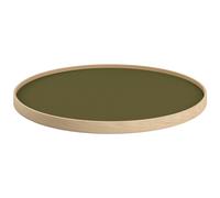 Brdr. Krüger - Bølling Tray Ø60 cm, Oiled Oak / Leaf - Green