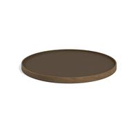 Brdr. Krüger Bølling Tray Ø60 Smoked Oak with Panels in Beige/ Brown