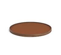 Brdr. Krüger Bølling Tray Ø60 Walnut with Plates in Cognac/ Black