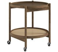 Brdr. Krüger - Bølling Tray Table Ø50 cm, Fumed Oak / Earth - Brown