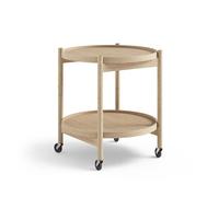Brdr. Krüger Bølling Tray Table Ø50 Oak with Veneer Plates