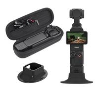 BRDRC 2 in 1 Osmo Pocket 3 Accessories Kit,Carrying Case Desktop Stand for DJI Osmo Pocket 3 Creator Combo, Portable Hard Storage Bag,Travel Non-Slip Support Adapter Pocket 3 Accessories