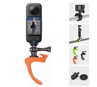 BRDRC Bike Mount Strap for Insta360 X5 X4, Flexible Wrap Band Motorcycle Handlebar Kayak Boat Holder Accessories for GoPro 13, Osmo Pocket 3 2, for Insta 360 X3 Ace Pro Go 3S Action Camera