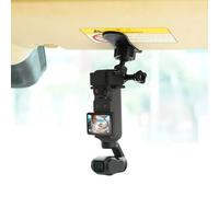 BRDRC Car Visor Mount for DJI Osmo Pocket 4 3, for Xtra Muse 360° Adjustable Car Vlog Kit with Safety Strap & Mobile Phone Clip for DJI Osmo Pocket 4 3 Creator Combo/Xtra Muse Accessories