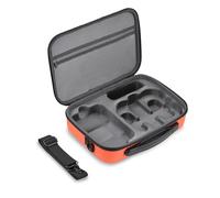 BRDRC Carrying Case for DJI Neo, PU Portable Protective Storage Bag with Shoulder for DJI Neo Fly More Combo Accessories, for RC-N3 Remote Controller Drone Battery Charging Hub(Orange)
