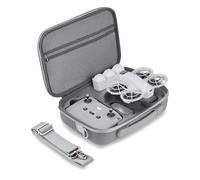 BRDRC Carrying Case for DJI Neo, PU Portable Protective Storage Bag with Shoulder for DJI Neo Fly More Combo Accessories, for RC-N3 Remote Controller Drone Battery Charging Hub(Grey)