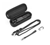 BRDRC Carrying Case for DJI Osmo Pocket 4, Portable Protective Storage Bag with Lanyard, Wrist Strap and Carabiner, Hard Shell Travel Case for DJI Pocket 4 Camera Accessories