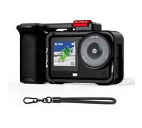 BRDRC Grip Kit for DJI Action 6 with Cage, Handle Holder Bundle Expansion Mount with Shutter Button, Quick Release, Cold Shoe Accessories