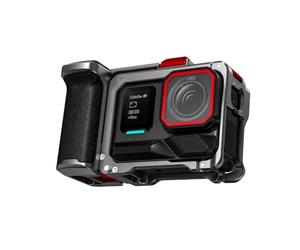 BRDRC Grip Kit for Insta360 Ace Pro 2 / Ace Pro (with Cage), Handle Holder Bundle Expansion Mount with Shutter Button, Quick Release, Cold Shoe for Insta 360 Ace Pro 2/Insta360 Ace Pro Accessories