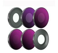 BRDRC Lens Filter for DJI OSMO Action 4 Camera UV CPL ND8/16/32/64 Professional Optical Glass Aluminium Alloy Frame Accessories (Color : 6 in 1)