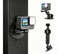 BRDRC Magnetic Camera Mount for GoPro Hero 11/10/9/8/7/6,with 360° Rotation Ball Head Super Strong Magnetic Car Stand for DJI Osmo Pocket 4/3 Action 6/5 Pro/4 for Insta360 X5 X4 AKASO Accessories