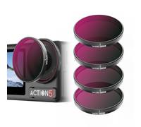 BRDRC ND Filter for DJI Osmo Action 5 Pro Action 4 3, 4-Pack ND8PL ND16PL ND32L ND64PL Snap On Lens Filters Set Polarizing Neutral Density Accessories