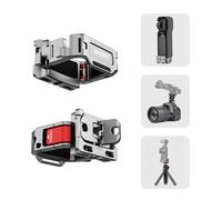 BRDRC Pocket 3 4 Cage Expansion Adapter, Aluminum Alloy Mount, Cold Shoe, 1/4 Screw Holes, for GoPro, Osmo Action Quick-Release, Creator Combo Accessories