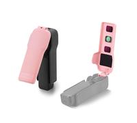 BRDRC Pocket 3 Cover Case Accessories, Gimbal Flip Protective Cover Lens Protector Cap Holds 3 Filters for DJI Osmo Pocket 3 Creator Combo (Pink)