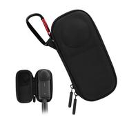 BRDRC Portable Small Case for Insta360 X4 (for Original Lens Cap), Carrying Storage Bag Protective Cover Hard Shell Travel Protector with Wrist Strap Carabiner for Insta360 X4 Accessories - Nylon