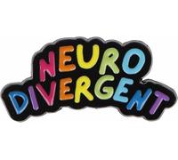 BRDTKUGV Autism Awareness Pins, Multicolour Enamel Pin, Rainbow Words Brooch, Motivational Logo, Neuro Divergent Badge, LGBT Pin, For Hats Scarves Clothes And Bags