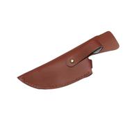 BRDTKUGV Knife Sheath, Portable Knife Sheath Cassette, Pu Leather Knifes Edge Guards, for 6 Inch Boning Cleaver Blade Protector(Brown)