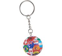 BRDTKUGV National Flags Football Keychain, Football Keychain, Mini National Flags Keychains for Friends, Family, Partners and Footballs Fans