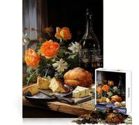 BREAD AND CHEESE 1000 Pieces Jigsaws Adults Puzzles Memory Power Gentle Engagement Seamless Fit (50x75cm)