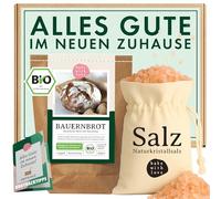 Bread and Salt Housewarming Gift - Housewarming Gift and Housewarming Gift for Home & Home - Gift Set for Moving & Topping Out Party with Organic Bread Baking Mix - Bake with Love