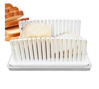 Bread and Toast Cutter - Folding Toast Cutter with Shelf | Adjustable Cutting Thickness for Sandwich Bread, Cold Cuts, Cheese and Scallops, Kitchen Aid for Food Preparation, Same