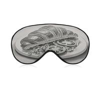 Bread Art Sleep Mask for Men Women Elastic Strap Eyeshade Lightweight Sleeping Blindfold Soft Breathable Eye Cover Comfortable Sleep Shade Cover for Sleeping Travel